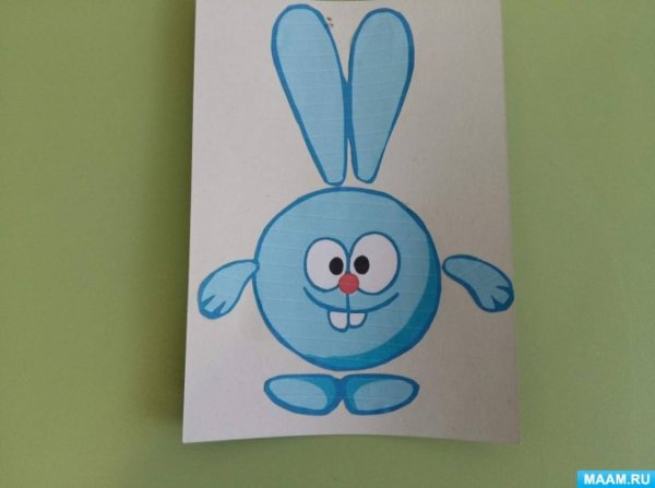 Крош из цветной бумаги