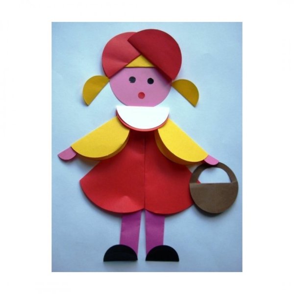 Аппликация из цветной бумаги