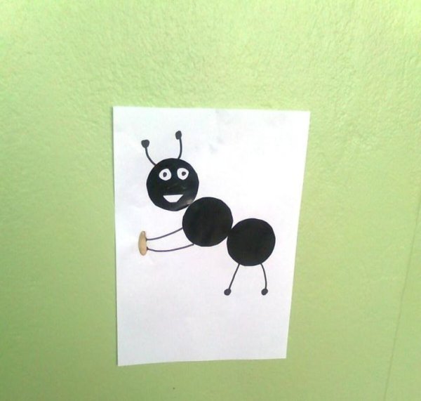 Аппликация муравей в детском саду