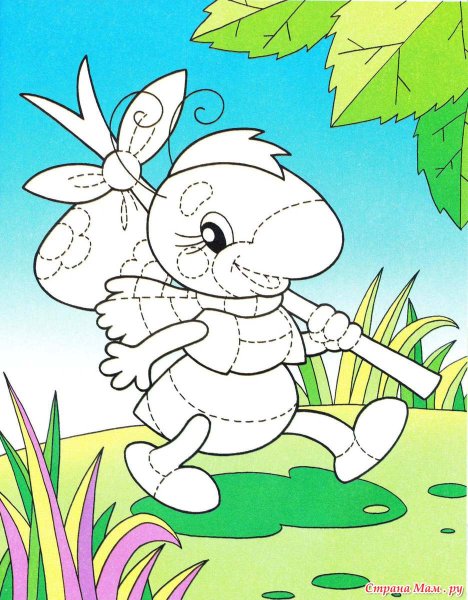 Сюжетные аппликации для детей трафареты