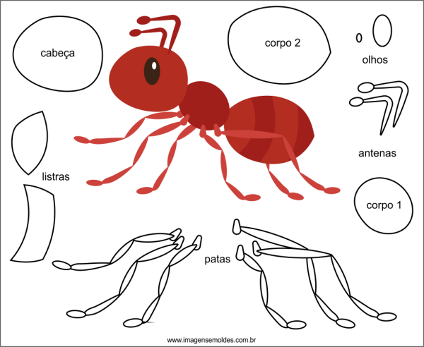 Муравей из ткани