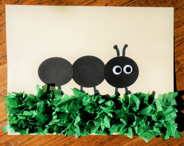 Аппликация для детей насекомые