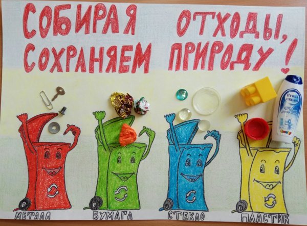 Плакат на тему мусор