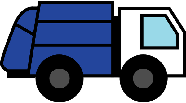 Распечатка грузовик мусоровоз