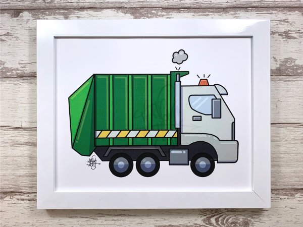 Раскраска мусоровоз