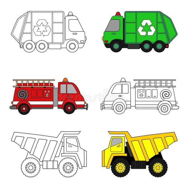 Нарисовать самосвал