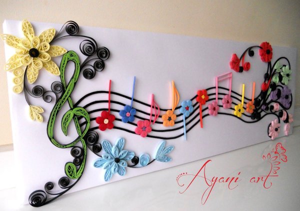 Квиллинг на стене