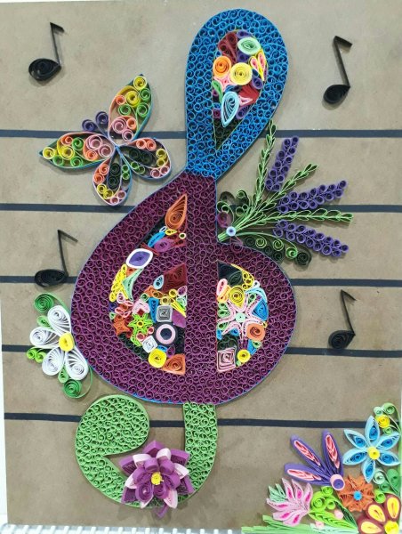Музыкальные инструменты из квиллинга