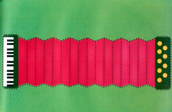 Аппликация гармошка