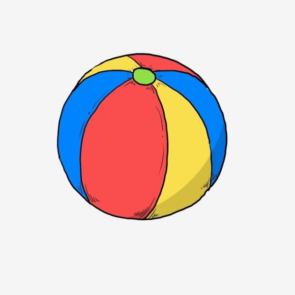 Аппликация разноцветные мячики