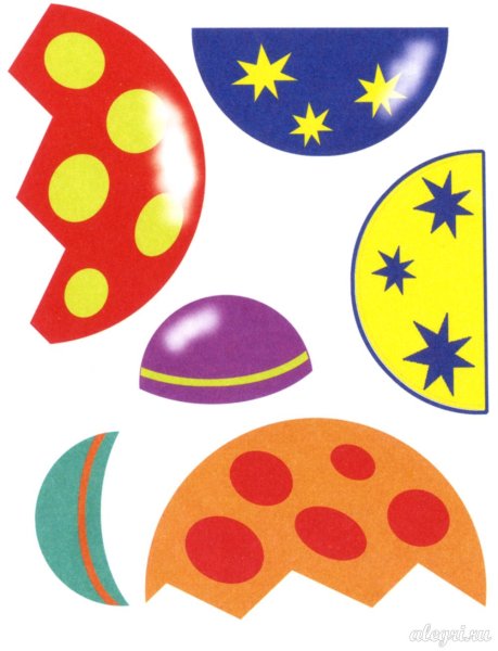 Заготовки для аппликации мяч