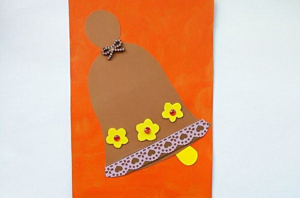 Аппликация колокольчик в старшей группе