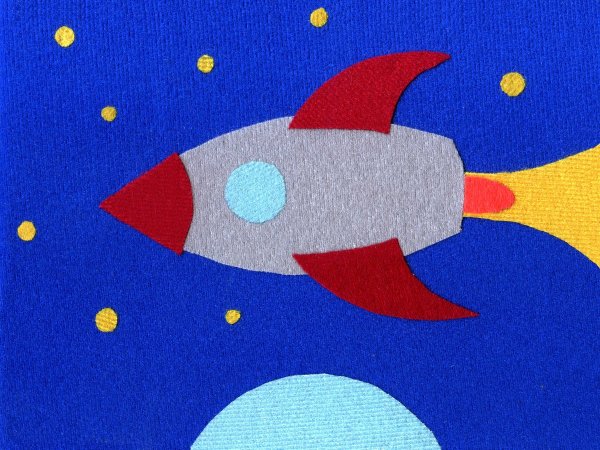 Аппликация космос для детей