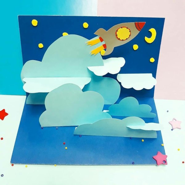 Поделки из бумаги на тему космос