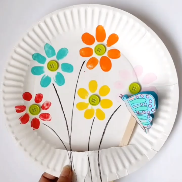 Аппликация на одноразовых тарелках
