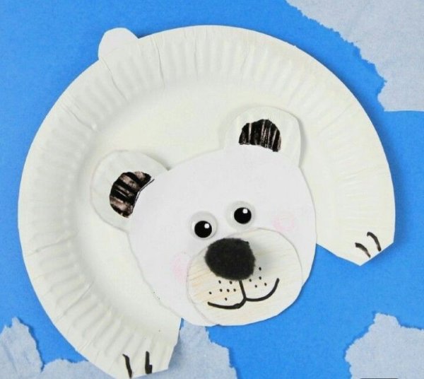 Животные из бумажных тарелок