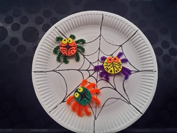 Поделка на бумажной тарелке