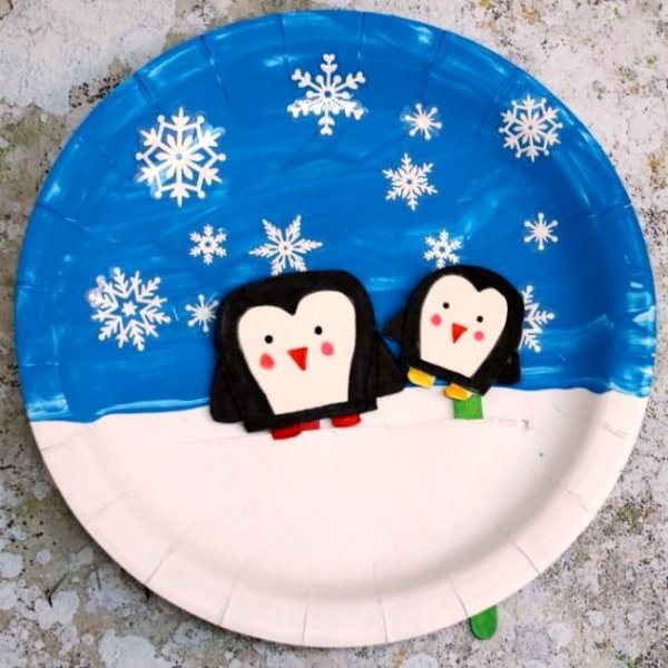 Рисование на бумажной тарелке