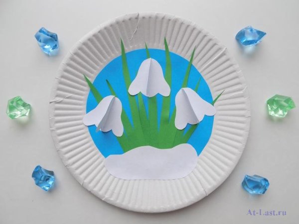 Поделка на бумажной тарелке