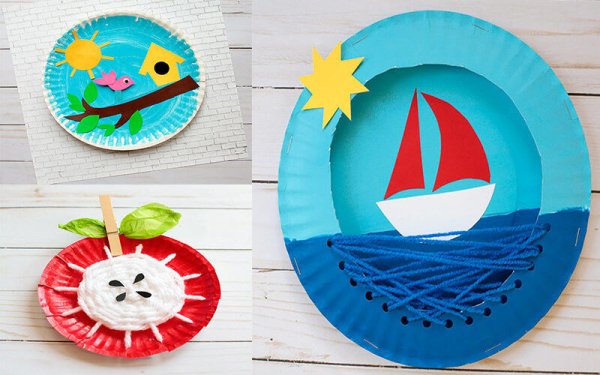 Поделки из бумажных тарелок