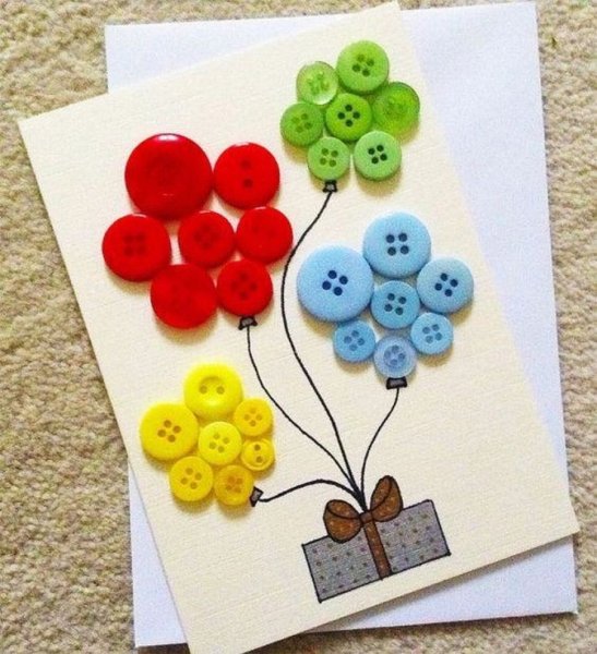 Поделки из пуговиц