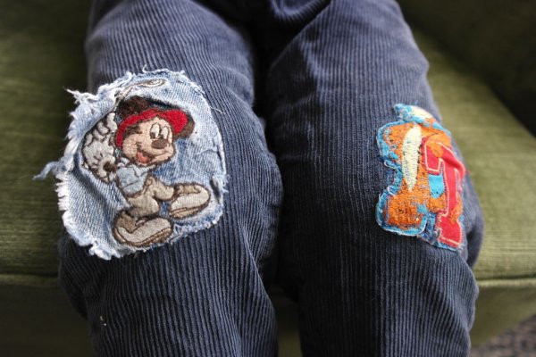 Заплатки на джинсы на коленке