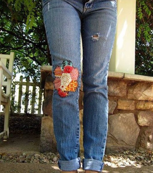 Красивые заплатки на джинсы