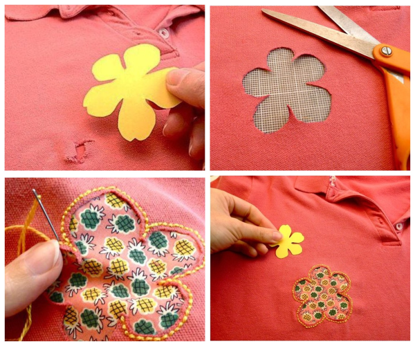 Замаскировать пятно на платье