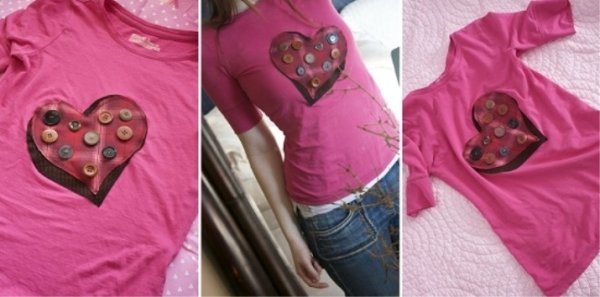 Нашить ткань на футболку