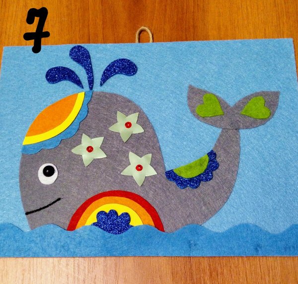 Аппликация из веселого картона