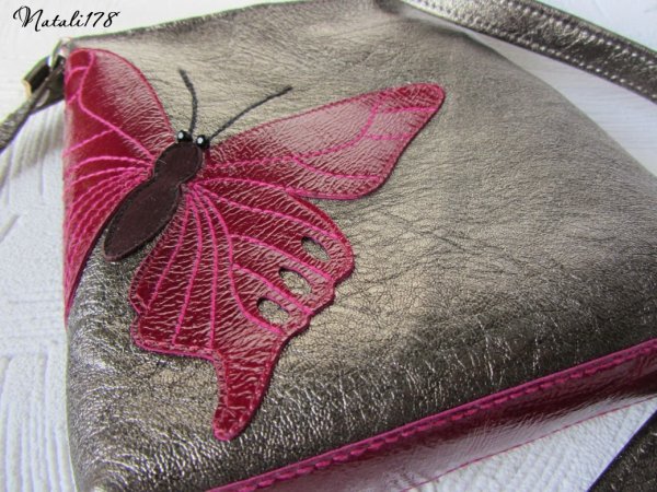 Аппликация из кожзама