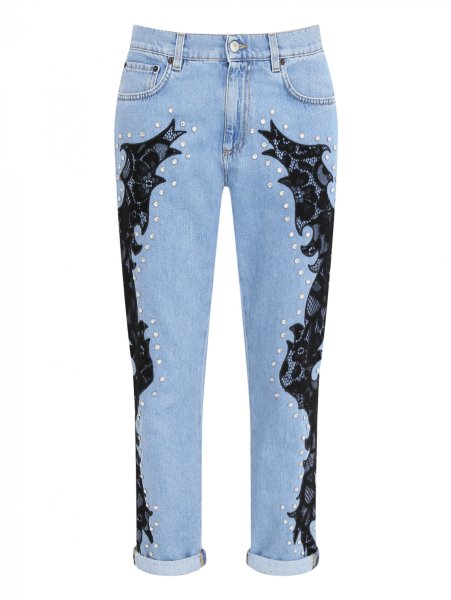 Джинсы с аппликацией женские