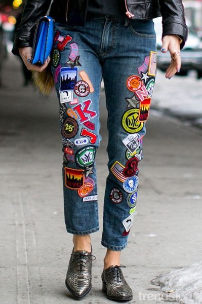 Аппликация на джинсы