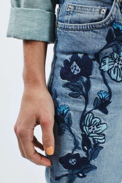 Аппликации на джинсовой ткани