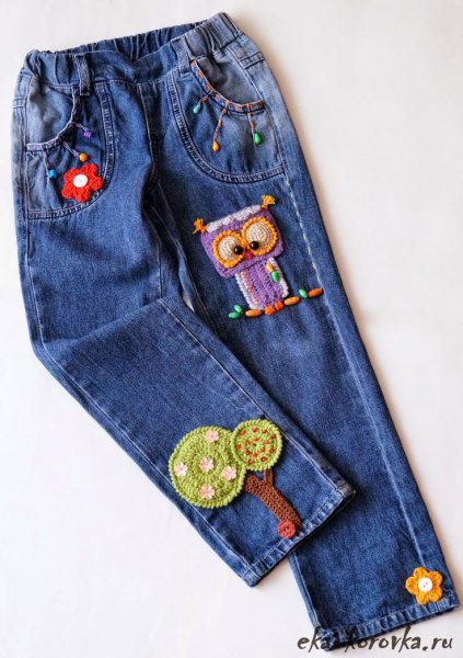 Аппликация на джинсы детские