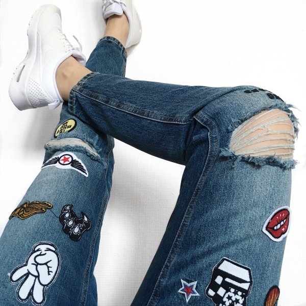 Наклейки на джинсы