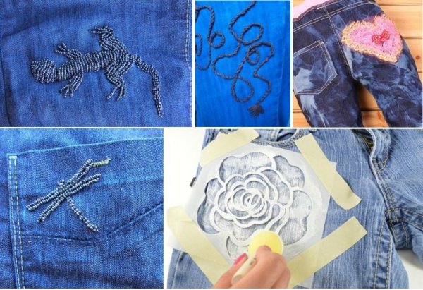 Аппликация на джинсе