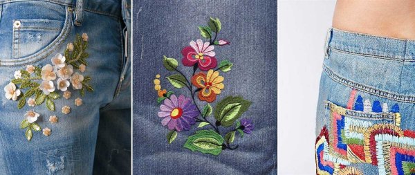 Вышивка на одежде своими руками
