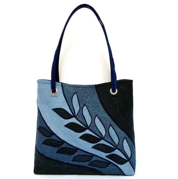 Сумки из джинсы с аппликацией