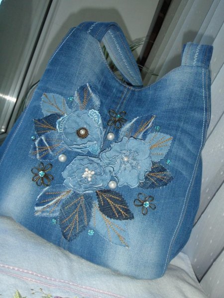 Сумка из джинсов