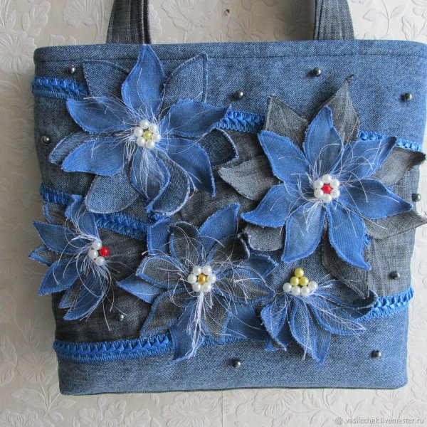 Декор джинсовой сумки