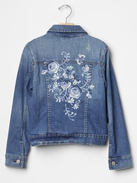 Koton Jeans джинсовая куртка вышивка