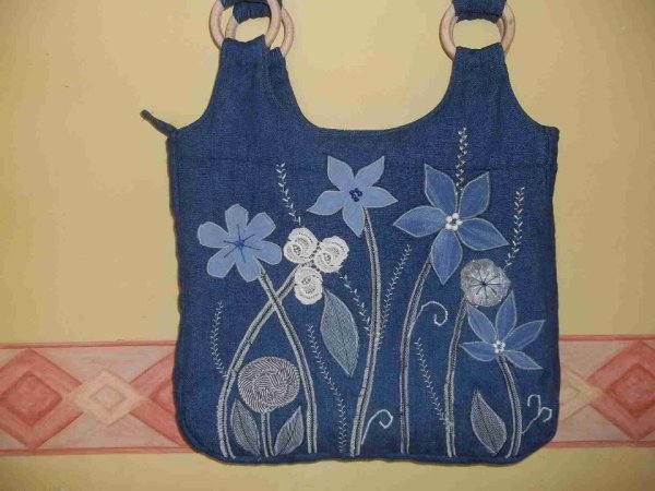 Сумка из джинсов