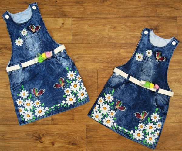Детский сарафан из джинсы
