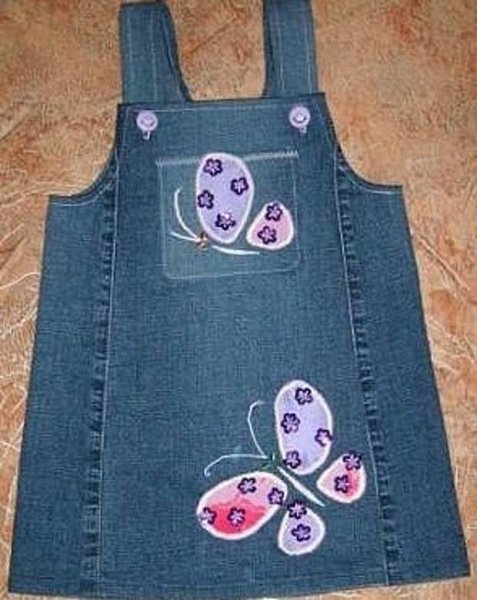 Шитье джинсовые сарафаны для детей