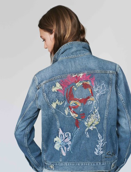Аппликация на джинсовую куртку