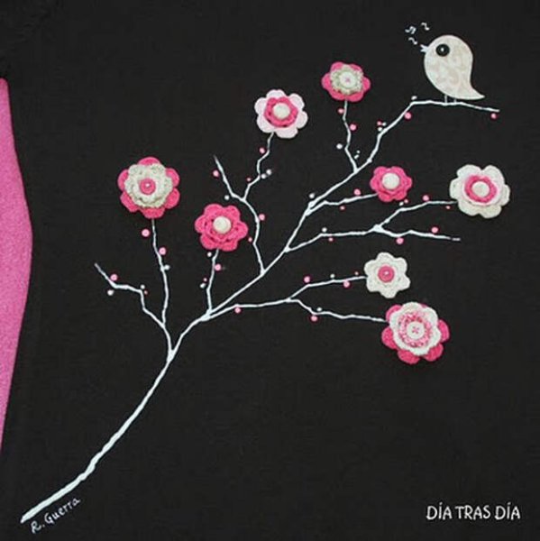 Аппликация из ткани своими руками