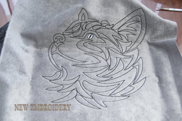 Вышивка на футере