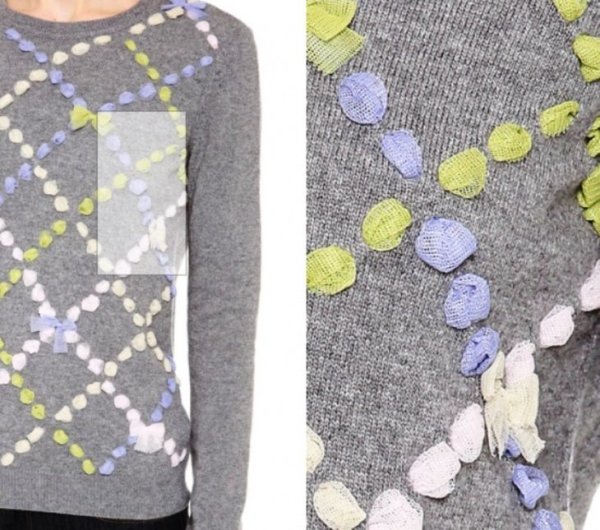 Декор вязаного свитера