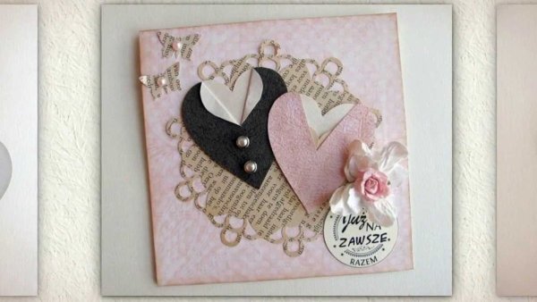 Свадебные открытки своими руками